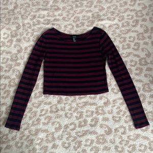Forever 21 long sleeve crop top